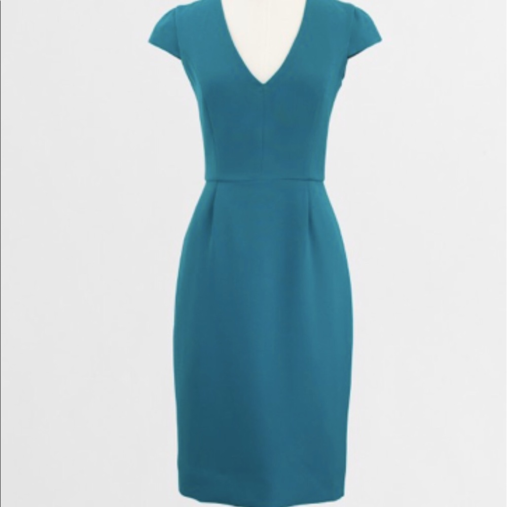 Jcrew cap sleeve v-neck dress size 10